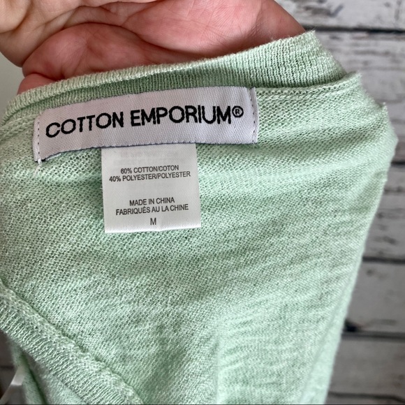 Cotton Emporium Sweaters Cotton Emporium Green Sweater Poshmark